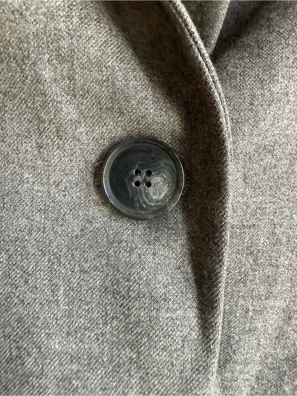 THEORY Dief Pure Flannel Wool Blazer Grey Size 2 - Picture 4 of 11